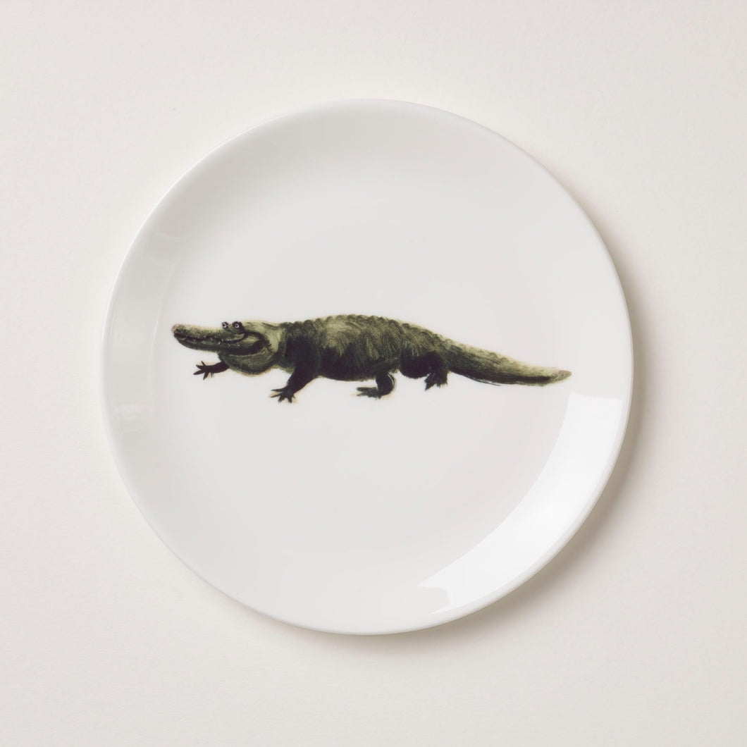 Holly's Ark 'Crocodile' - fine bone china side plate