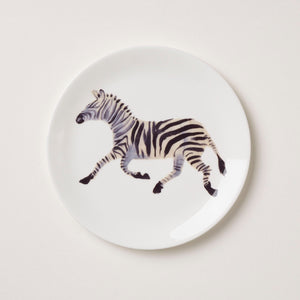 Holly's Ark 'Zebra' - fine bone china side plate